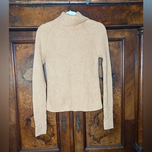 GUC KF KaufmanFranco- Zip Back Turtleneck in Color Camel. Size M - Picture 5 of 11